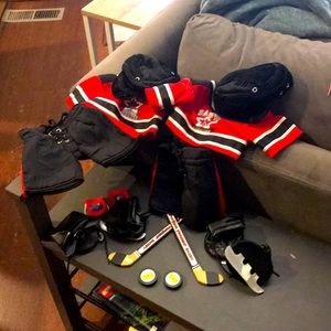 Build a Bear Hockey set